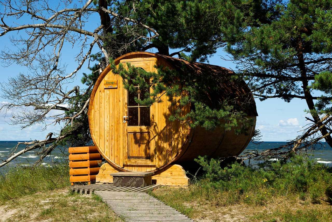 Sauna Saunahaus Infrarotkabine Gartensauna Fasssauna