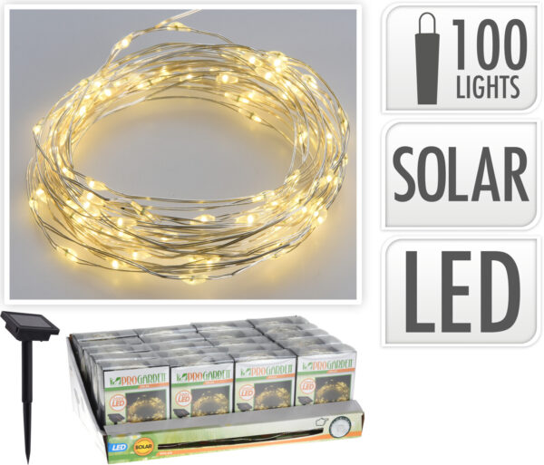 2435509 solar silberdraht 100 led