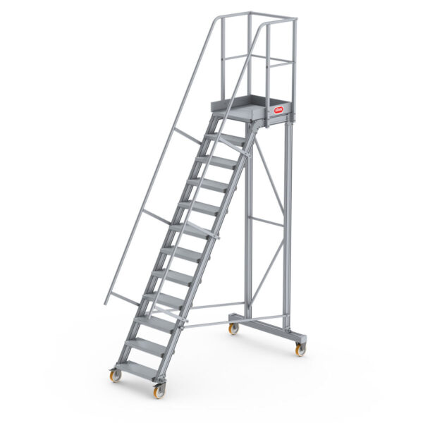 altrex podesttreppe fahrbar 60 stufenbreite 60 cm 12 stufen