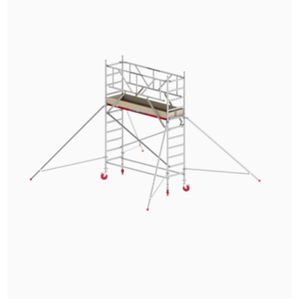 altrex rs tower 41 holzplattform 0 75m x 1 85m arbeitshoehe 4 2m