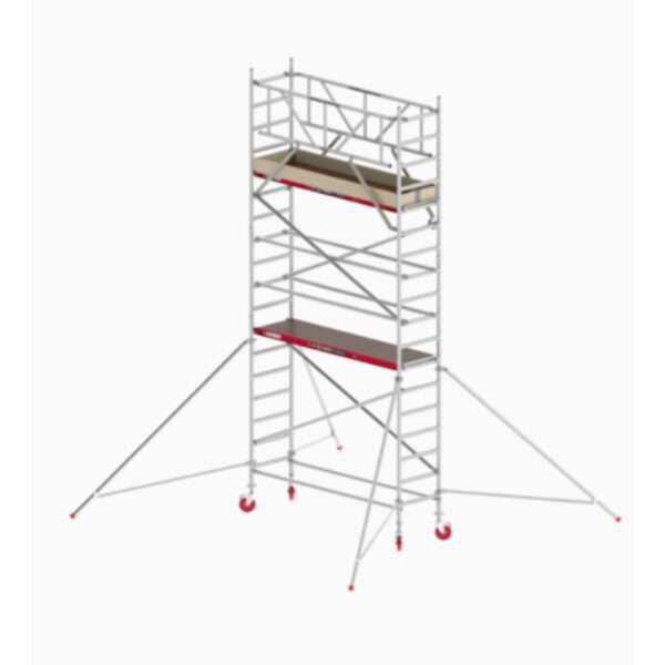 altrex rs tower 41 holzplattform 0 75m x 1 85m arbeitshoehe 6 2m