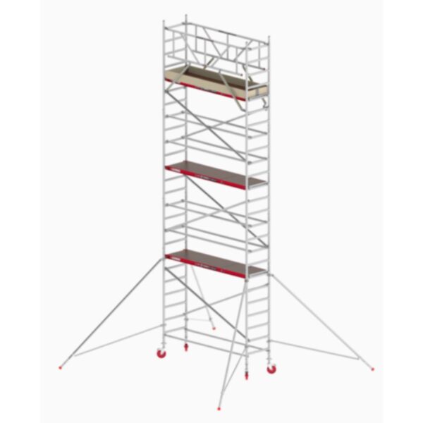 altrex rs tower 41 holzplattform 0 75m x 1 85m arbeitshoehe 8 2m