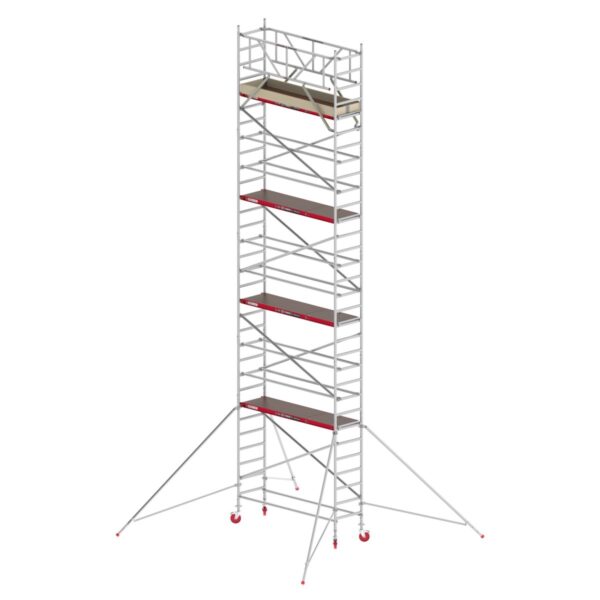 altrex rs tower 41 holzplattform 0 75m x 2 45m arbeitshoehe 10 2 m