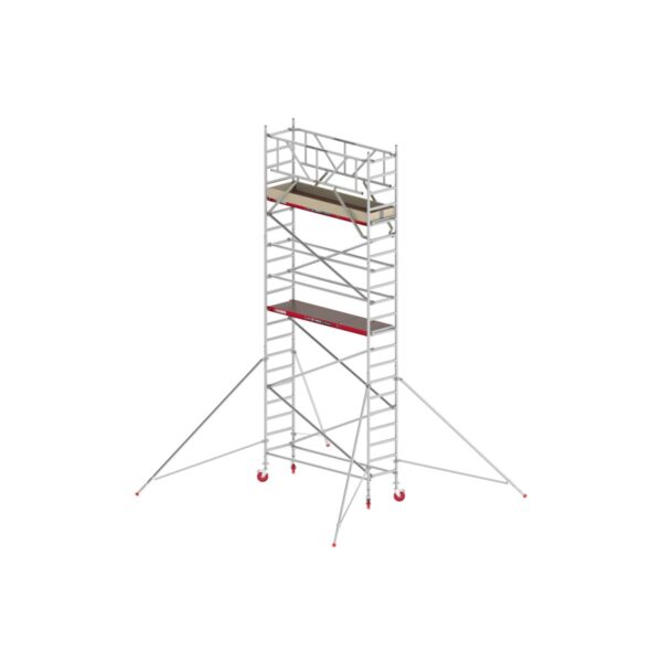 altrex rs tower 41 holzplattform 0 75m x 2 45m arbeitshoehe 7 2 m