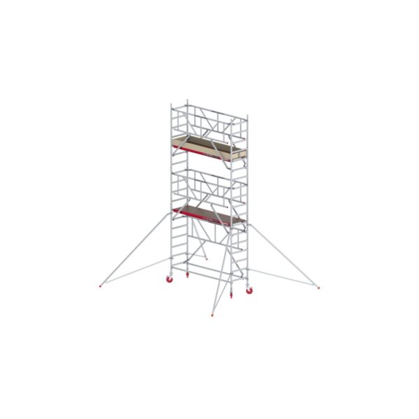 altrex rs tower 41 holzplattform 0 75m x 2 45m mit safe quick arbeitshoehe 6 2 m