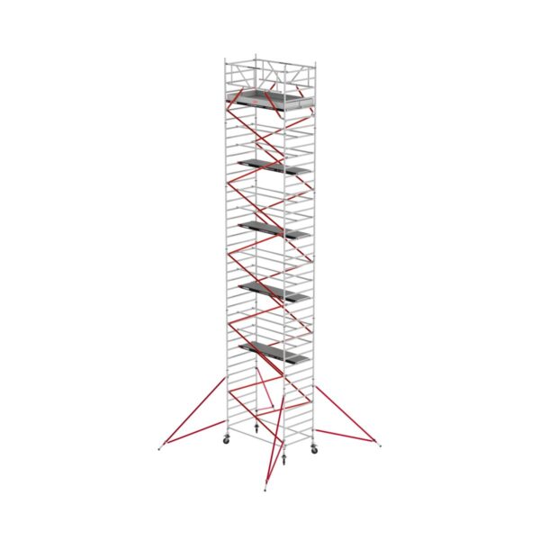 altrex rs tower 52 fahrgeruest breit 1 35x2 45 m holz plattformen arbeitshoehe bis 13 2 m