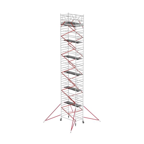 altrex rs tower 52 fahrgeruest breit 1 35x2 45 m holz plattformen arbeitshoehe bis 14 2 m 1