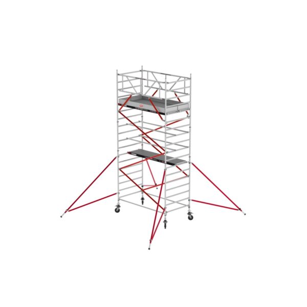 altrex rs tower 52 fahrgeruest breit 1 35x3 05 m holz plattformen arbeitshoehe bis 6 2m