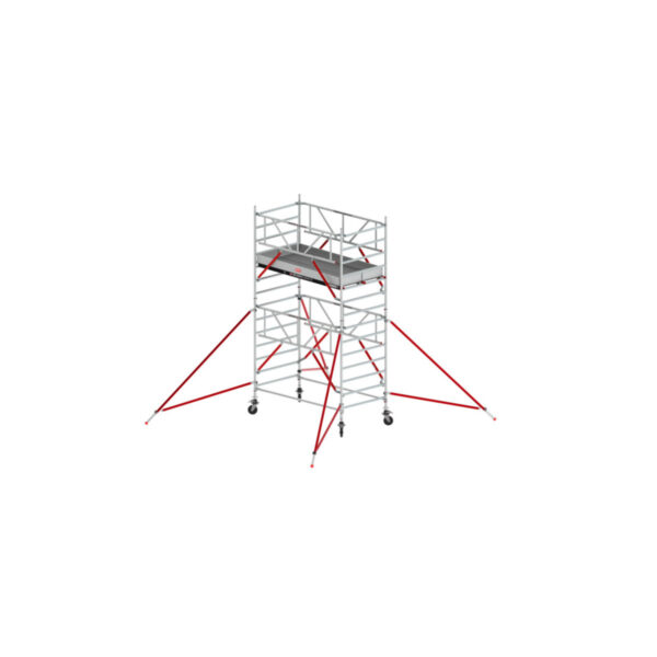 altrex rs tower 52 s safe quick fahrgeruest breit 1 35x1 85 m holz plattformen arbeitshoehe bis 5 2m