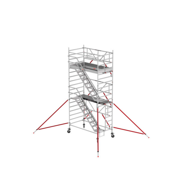 altrex rs tower 53 s treppengeruest 1 35 x 1 85 m fiber deck plattform arbeitshoehe bis 6 2m