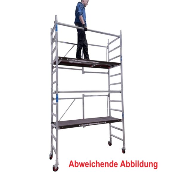 alumexx red line fahrgeruest faltgeruest arbeitshoehe ca 4 7 m