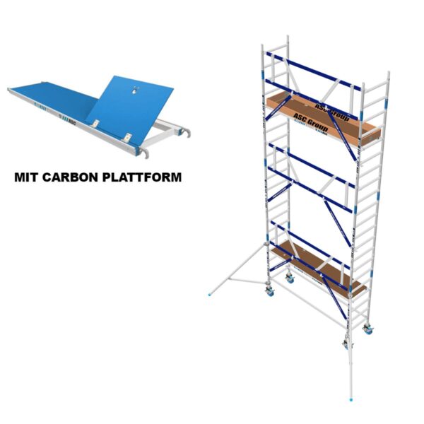 asc group ags rollgeruest 75x305x5 3ph carbon einseitig
