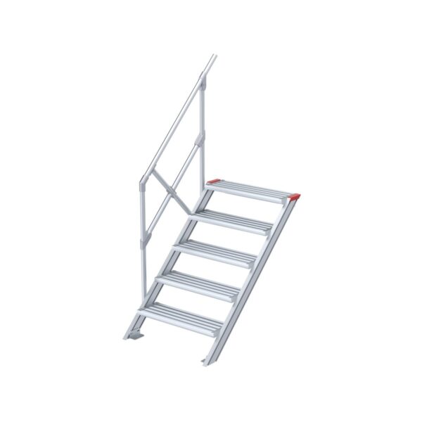 euroline treppe 45 grad 1000 mm stufenbreite 1 handlauf 5 stufen