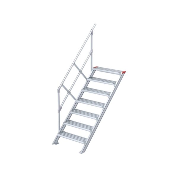 euroline treppe 45 grad 1000 mm stufenbreite 1 handlauf 7 stufen