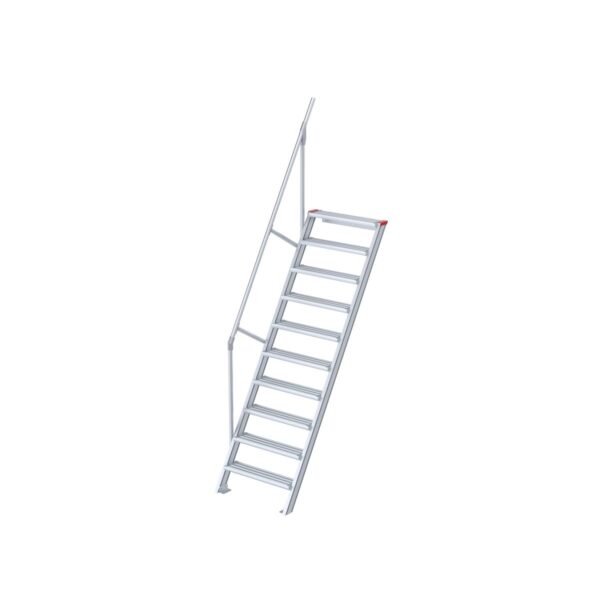 euroline treppe 60 grad 1000 mm stufenbreite 1 handlauf 10 stufen