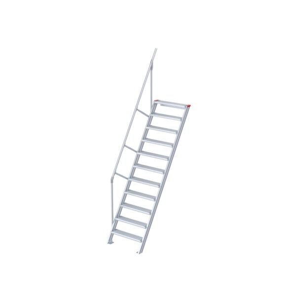 euroline treppe 60 grad 1000 mm stufenbreite 1 handlauf 11 stufen