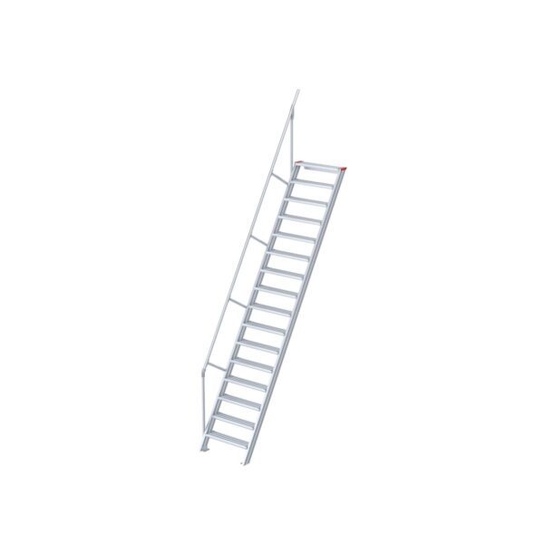 euroline treppe 60 grad 1000 mm stufenbreite 1 handlauf 16 stufen