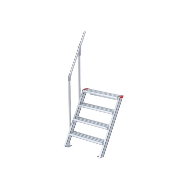 euroline treppe 60 grad 1000 mm stufenbreite 1 handlauf 4 stufen