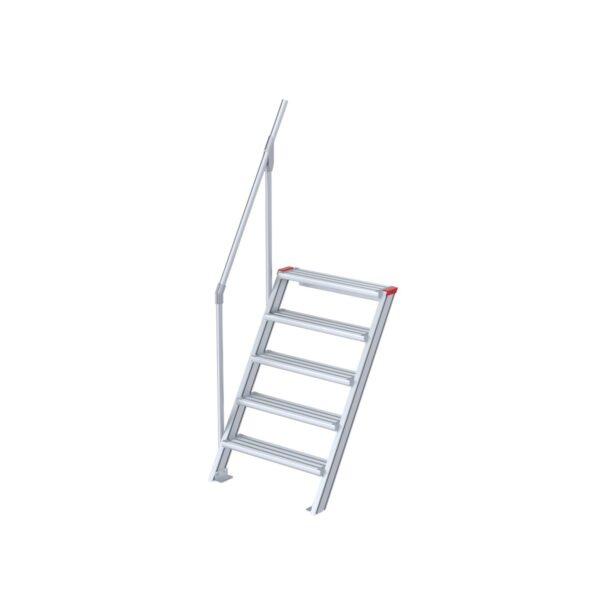 euroline treppe 60 grad 1000 mm stufenbreite 1 handlauf 5 stufen