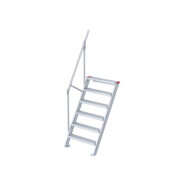 euroline treppe 60 grad 800 mm stufenbreite 1 handlauf 6 stufen