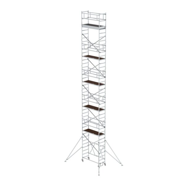 guenzburger steigtechnik klappgeruest 0 75 x 1 80 m mit ausleger plattformhoehe 10 80 m