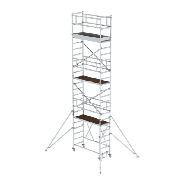 guenzburger steigtechnik klappgeruest 0 75 x 1 80 m mit ausleger plattformhoehe 5 80 m