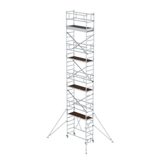 guenzburger steigtechnik klappgeruest 0 75 x 1 80 m mit ausleger plattformhoehe 7 80 m