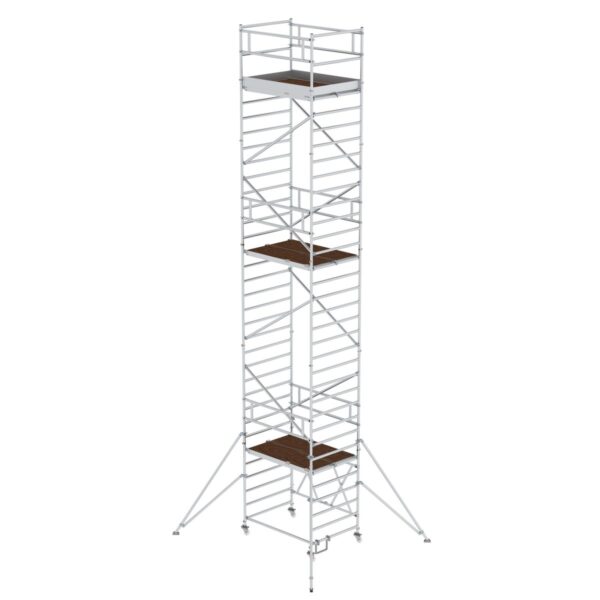 guenzburger steigtechnik klappgeruest 1 35 x 1 80 m mit ausleger plattformhoehe 8 80 m