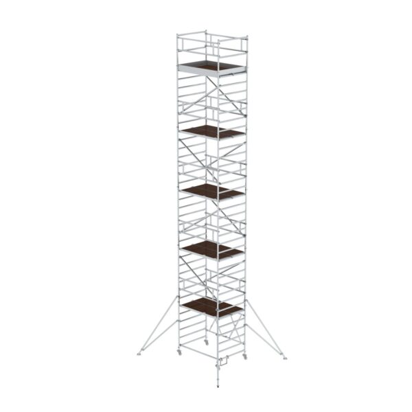 guenzburger steigtechnik klappgeruest 1 35 x 1 80 m mit ausleger plattformhoehe 9 80 m