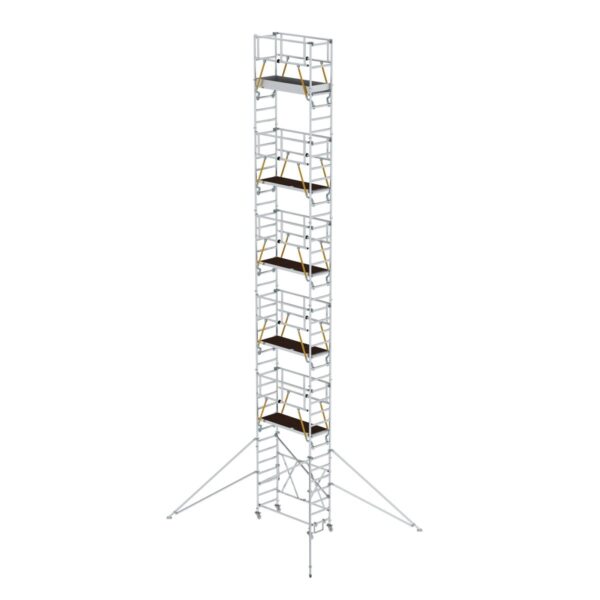 guenzburger steigtechnik klappgeruest sg 0 75 x 1 80 m mit ausleger plattformhoehe 11 04 m