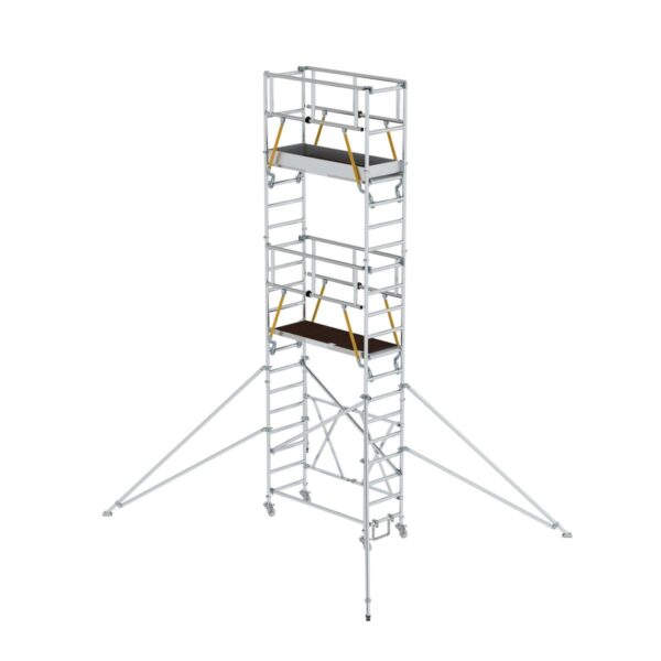 guenzburger steigtechnik klappgeruest sg 0 75 x 1 80 m mit ausleger plattformhoehe 5 16 m