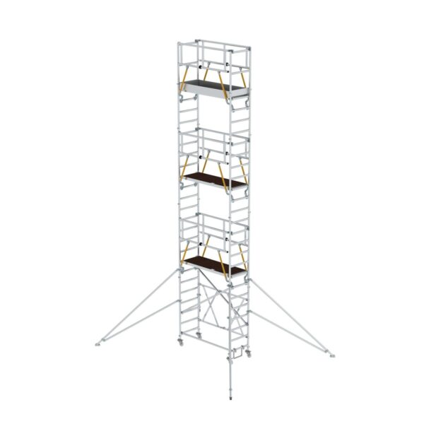 guenzburger steigtechnik klappgeruest sg 0 75 x 1 80 m mit ausleger plattformhoehe 7 12 m