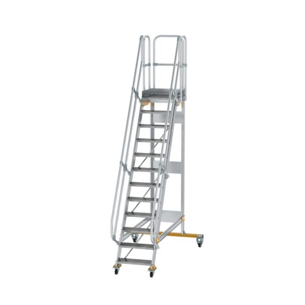 guenzburger steigtechnik plattformtreppe fahrbar 60 stufenbreite 600 mm 12 stufen