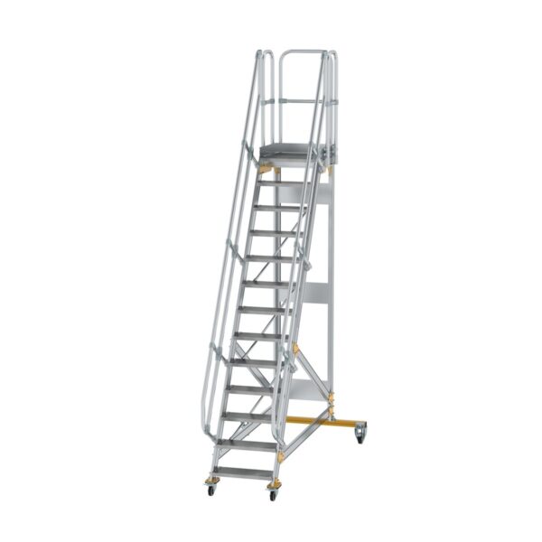 guenzburger steigtechnik plattformtreppe fahrbar 60 stufenbreite 600 mm 13 stufen