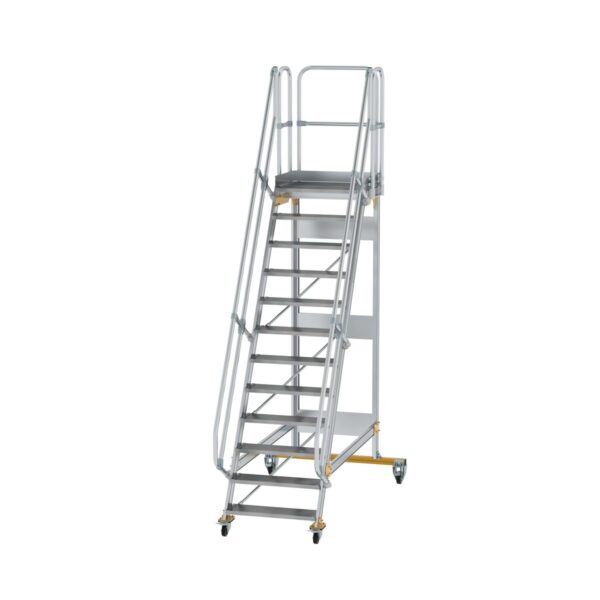 guenzburger steigtechnik plattformtreppe fahrbar 60 stufenbreite 800 mm 12 stufen