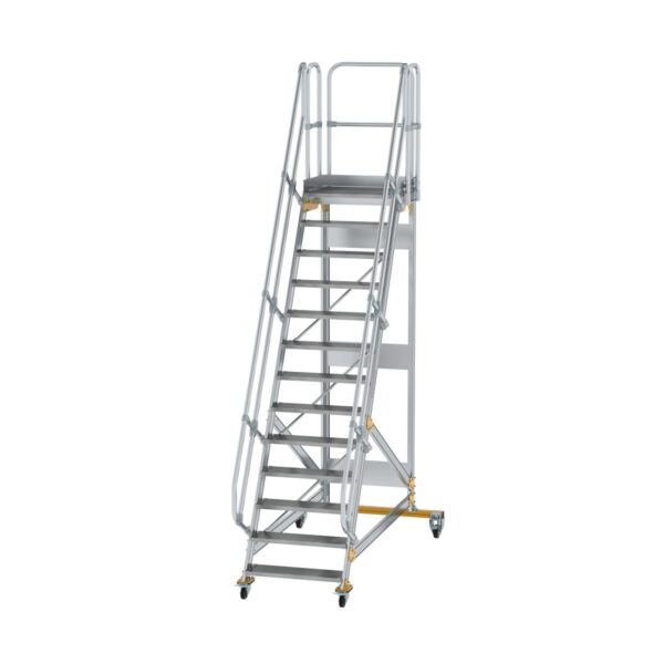 guenzburger steigtechnik plattformtreppe fahrbar 60 stufenbreite 800 mm 13 stufen