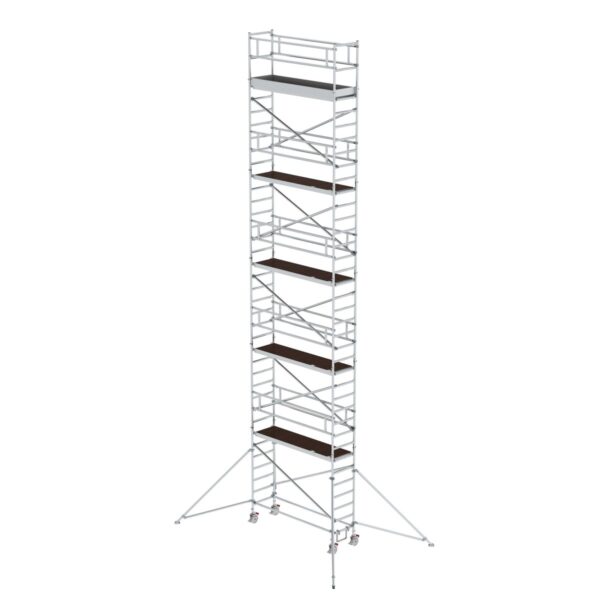 guenzburger steigtechnik rollgeruest 0 75 x 2 45 m mit plattform im 2 m abstand ausleger plattformhoehe 10 35 m