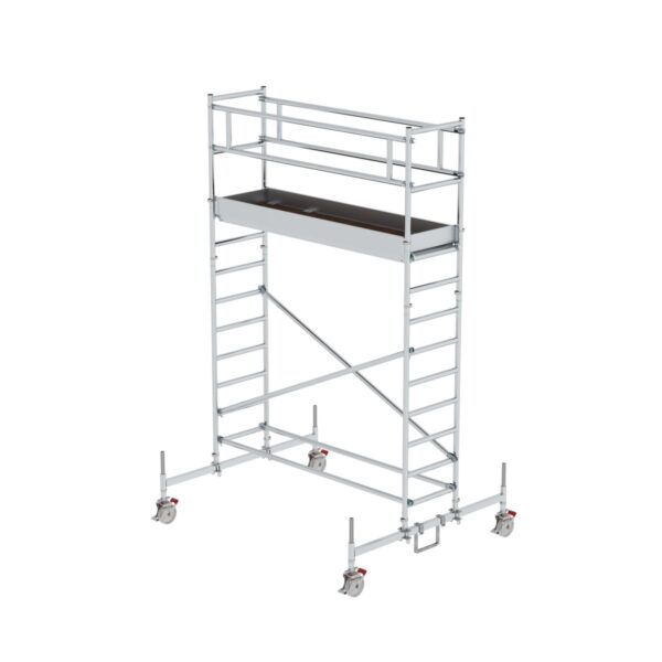 guenzburger steigtechnik rollgeruest 0 75 x 2 45 m mit plattform im 2 m abstand fahrbalken plattformhoehe 3 m