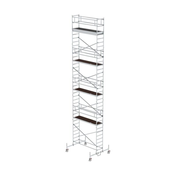 guenzburger steigtechnik rollgeruest 0 75 x 2 45 m mit plattform im 2 m abstand fahrbalken plattformhoehe 9 45 m