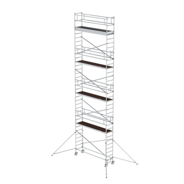 guenzburger steigtechnik rollgeruest 0 75 x 3 0 m mit plattform im 2 m abstand ausleger plattformhoehe 9 35 m