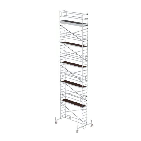 guenzburger steigtechnik rollgeruest 0 75 x 3 0 m mit plattform im 2 m abstand fahrbalken plattformhoehe 10 45 m