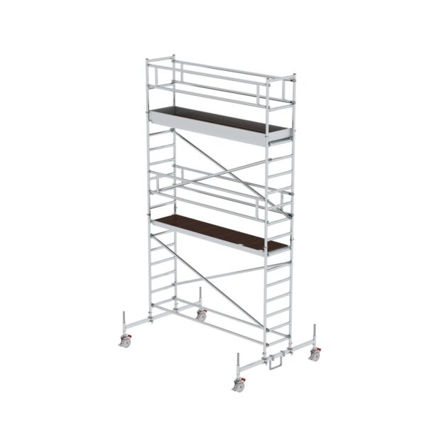 guenzburger steigtechnik rollgeruest 0 75 x 3 0 m mit plattform im 2 m abstand fahrbalken plattformhoehe 4 45 m