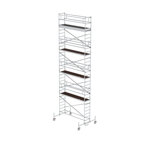 guenzburger steigtechnik rollgeruest 0 75 x 3 0 m mit plattform im 2 m abstand fahrbalken plattformhoehe 8 45 m