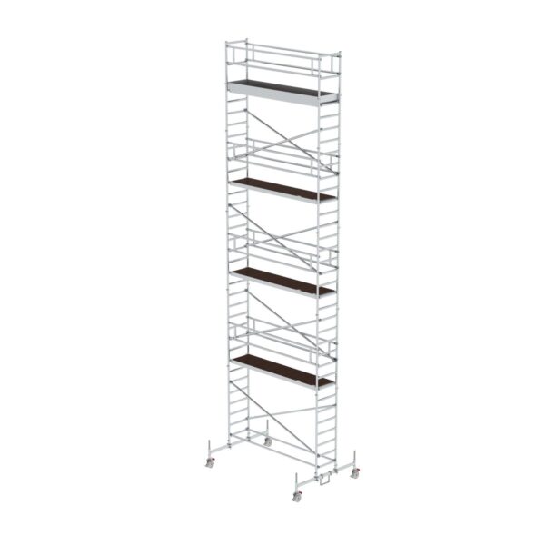 guenzburger steigtechnik rollgeruest 0 75 x 3 0 m mit plattform im 2 m abstand fahrbalken plattformhoehe 9 45 m