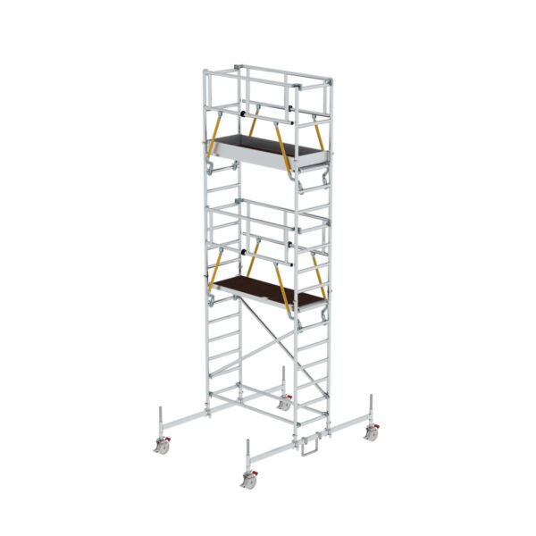 guenzburger steigtechnik rollgeruest sg 0 75 x 1 80 m mit fahrbalken plattformhoehe 4 66 m