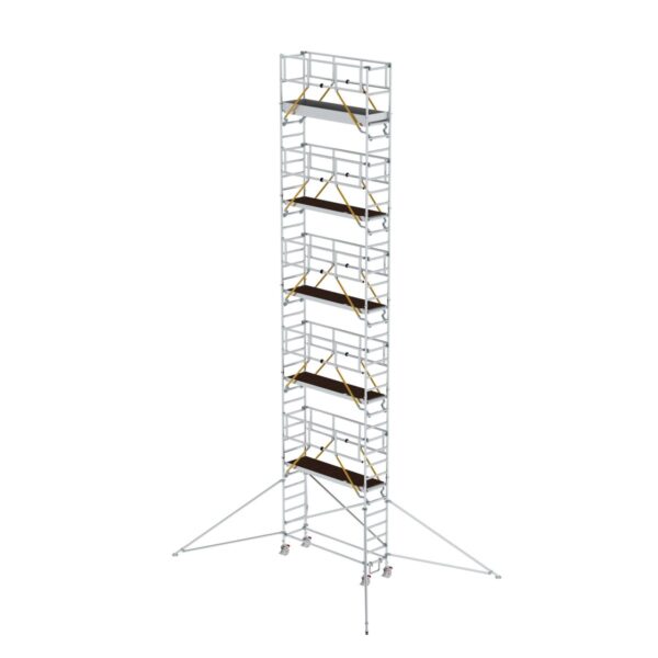 guenzburger steigtechnik rollgeruest sg 0 75 x 2 45 m mit ausleger plattformhoehe 10 35 m