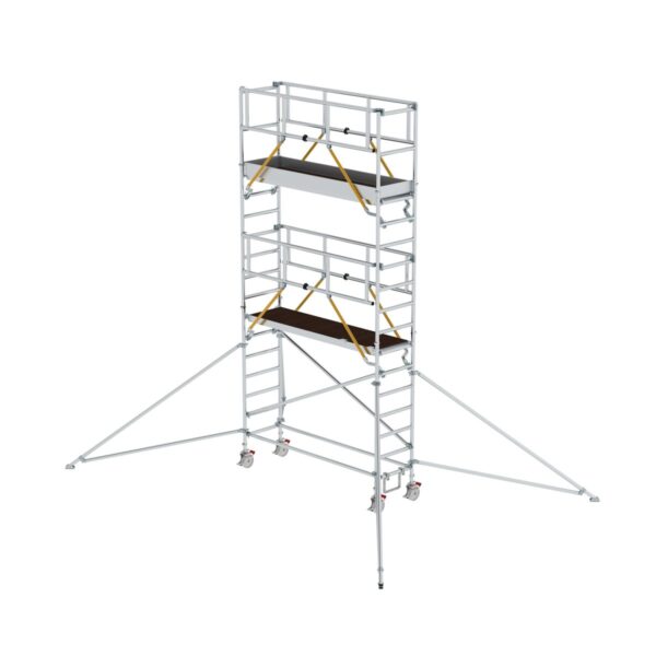 guenzburger steigtechnik rollgeruest sg 0 75 x 2 45 m mit ausleger plattformhoehe 4 47 m