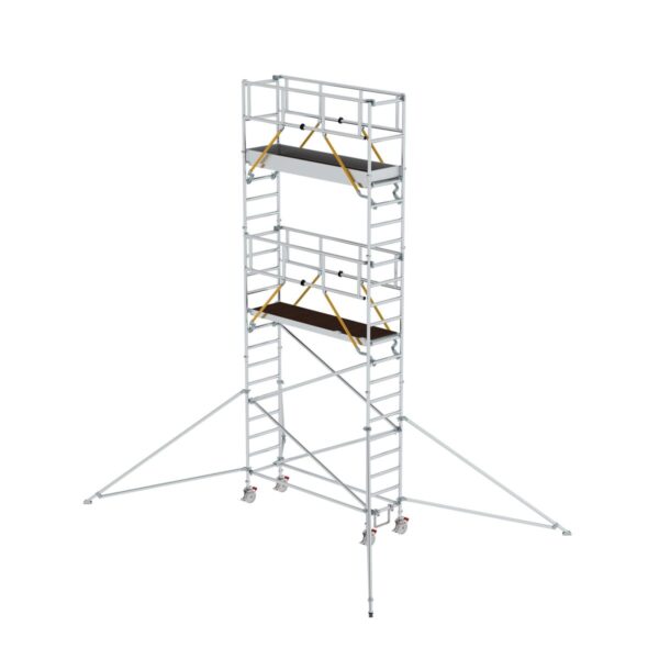 guenzburger steigtechnik rollgeruest sg 0 75 x 2 45 m mit ausleger plattformhoehe 5 59 m