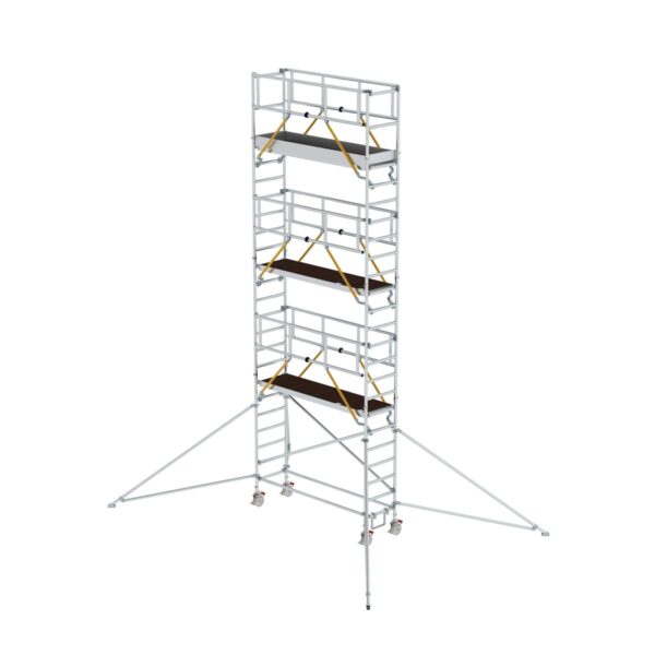 guenzburger steigtechnik rollgeruest sg 0 75 x 2 45 m mit ausleger plattformhoehe 6 43 m