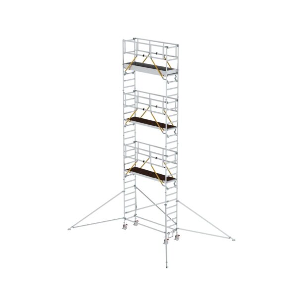 guenzburger steigtechnik rollgeruest sg 0 75 x 2 45 m mit ausleger plattformhoehe 7 55 m